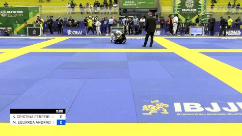 KELLEN CRISTINA FERREIRA VENÂNCI vs MARIA EDUARDA ANDRADE LIRA DE AL 2024 Brasileiro Jiu-Jitsu IBJJF