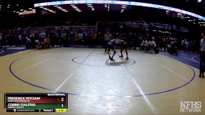 3A 113 lbs Quarterfinal - Corbin Fjalstad, Martin County vs Frederick Mitchum, Miami Southridge Hs