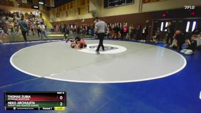 119 lbs Quarterfinal - Neko Archuleta, Sunkist Kids Monster Garage vs Thomas Zubia, Peterson Grapplers