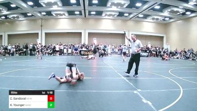 95 lbs Semifinal - Cooper Sandoval, Nevada Elite WC vs Kole Younger, Sanderson Wr Acd