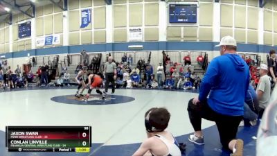 98 lbs Round 3 (3 Team) - Conlan Linville, Franklin Central Wrestling Club vs Jaxon Swan, Penn Wrestling Club