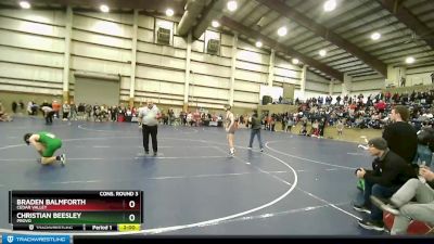 120 lbs Cons. Round 3 - Braden Balmforth, Cedar Valley vs Christian Beesley, Provo