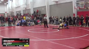 165 lbs Finals (2 Team) - Rice Robins, Muskegon CC vs Jesus Bautista, Adrian College