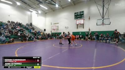 157 lbs Round 2 - Kennin Cunningham, Rock Springs vs Aiden Gutierrez, Kelly Walsh