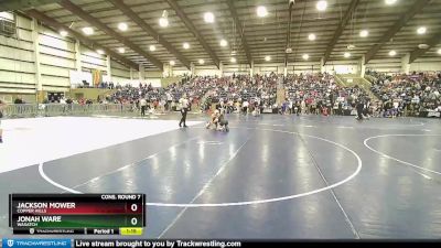 135 lbs Cons. Round 7 - Jackson Mower, Copper Hills vs Jonah Ware, Wasatch