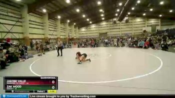 84 lbs Quarters & Wb (16 Team) - JaKobe Valle, Warriors Of Christ vs Zak Wood, Idaho 1
