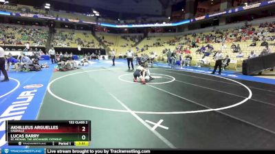 132 Class 2 lbs Champ. Round 1 - Akhilleus Arguelles, Cassville vs Lucas Barry, St. Michael The Archangel Catholic