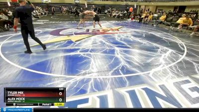 220 lbs Round 3 (4 Team) - Alex Mock, Apple Valley vs Tyler Mix, Dover Eyota