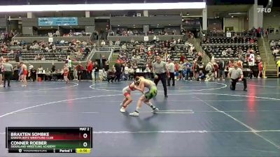 75 lbs Quarterfinal - Conner Roeber, Siouxland Wrestling Academy vs Braxten Sombke, Dakota Boyz Wrestling Club