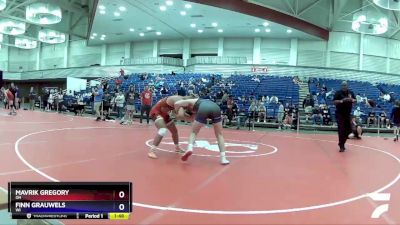 160 lbs Cons. Round 4 - Mavrik Gregory, OH vs Finn Grauwels, WI