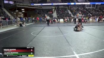 110 lbs Semifinal - Kinzie Rogers, Chase County vs Liliana McKenna, Larned Jr Indian