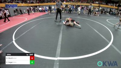 52 lbs Final - Kol Burd, Weatherford Youth Wrestling vs Cason Inger, Bull Trained