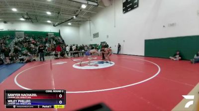 150 lbs Cons. Round 2 - Sawyer Nachazel, Lander USA Wrestling vs Wiley Philleo, Lander USA Wrestling