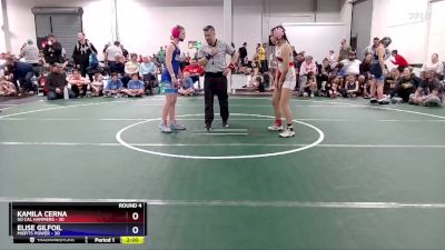 105 lbs Round 4 (6 Team) - Kamila Cerna, So Cal Hammers vs Elise Gilfoil, Misfits Power