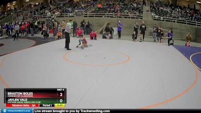 49 lbs Cons. Round 5 - Jaylen Vale, Cottage Grove Wrestling Club vs Braxton Boles, Cougar Mat Club(Crow)