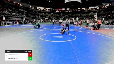 70 lbs Round Of 16 - John Stevens, Olympic vs Joseph Messina, Apex