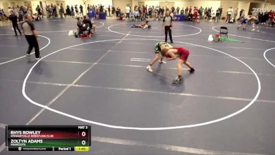 149 lbs Champ. Round 1 - Rhys Rowley, Stewartville Wrestling Club vs Zoltyn Adams, Minnesota