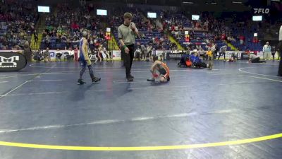 51 lbs Round Of 16 - Cole Galella, Crestwood vs Grayson Bish, Harborcreek