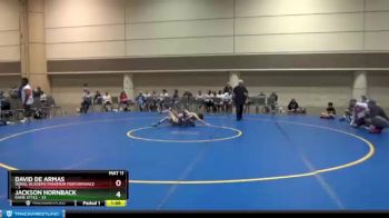 109 lbs Round 1 (16 Team) - David De Armas, Doral Academy/Maximum Performance vs Jackson Hornback, Kame Style