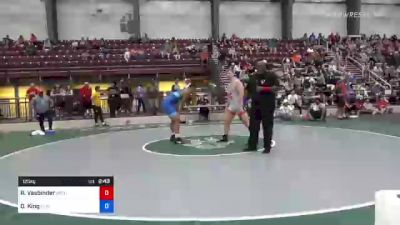 125 kg Round Of 32 - Ryan Vasbinder, Michigan Wrestling Club vs Donovan King, Olivet Wrestling Club