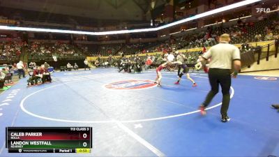 113 Class 3 lbs Cons. Round 1 - Caleb Parker, Rolla vs Landon Westfall, Kearney