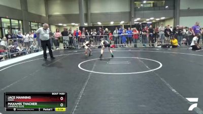 70 lbs Quarterfinal - Maxamis Thacher, Lawrence Elite vs Jace Manning, Maize