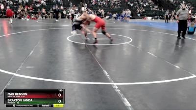 190 lbs Round 3 (16 Team) - Max Denson, Broken Bow vs Braxton Janda, Minden