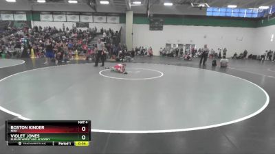 45 lbs Cons. Round 2 - Violet Jones, Purler Wrestling Academy vs Boston Kinder, Nixa