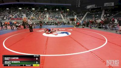 3A-175 lbs Champ. Round 1 - Brady Roberts, Evanston vs Dusty Carter, Powell