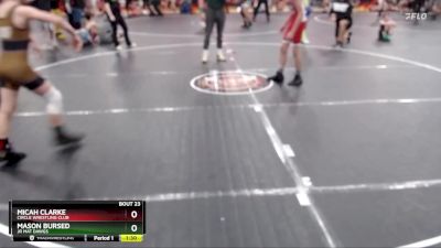 100/107 Round 3 - Micah Clarke, Circle Wrestling Club vs Mason Bursed, Jr Mat Dawgs