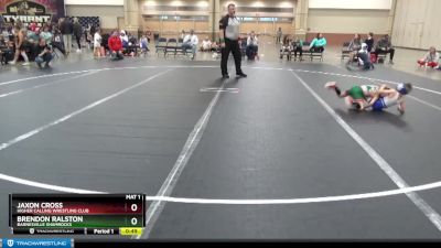 40 lbs Round 3 - Jaxon Cross, Higher Calling Wrestling Club vs Brendon Ralston, Barnesville Shamrocks