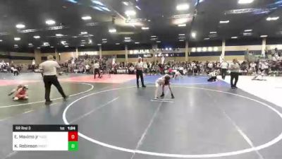 66 lbs Rr Rnd 3 - Estevan Maximo Jr, Tucson Cyclones vs Kyler Robinson, Shootbox WC