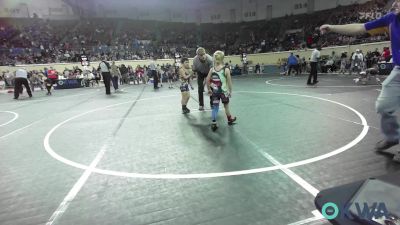 52 lbs Round Of 32 - Ledger Wright, Powerhouse Wrestling vs Hendrix Stewart, Newkirk Takedown