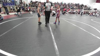 54-58 lbs Rr Rnd 4 - Juliette Rosas 2, OKC Saints Wrestling vs Myrakle Stark, Ponca City Wildcat Wrestling