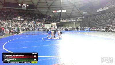 2A 150 lbs Quarterfinal - Charles Broughton, North Mason vs Ivan Acosta, Pullman