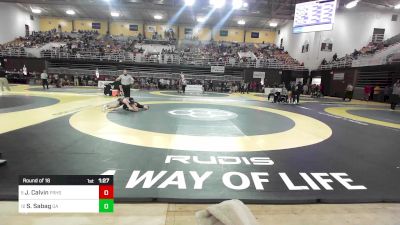 120 lbs Round Of 16 - Joseph Calvin, Father Ryan High School vs Shai Sabag, Germantown Academy