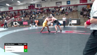 285 lbs 3rd Place Match - Johnny Green, Ouachita Baptist vs Isaiah Vance, Pitt.-Johnstown