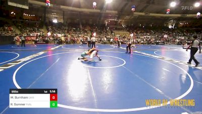 95 lbs Round Of 64 - Mason Mayday Burnham, Catoosa Wrestling vs Riley Sumner, Purler Wrestling, Inc