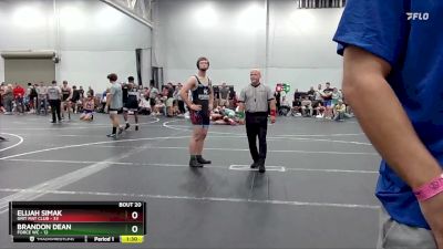 165 lbs Round 5 (8 Team) - Logan Wiecoreck, Force WC vs Elijah Simak, Grit Mat Club