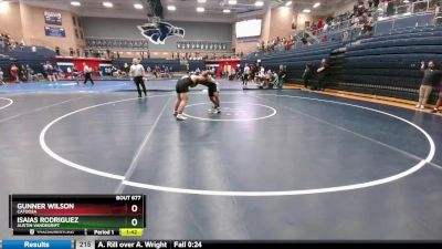 215 lbs Round 5 - Gunner Wilson, Catoosa vs Isaias Rodriguez, Austin Vandegrift