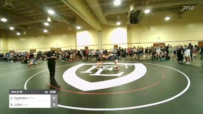 132 lbs Rnd Of 32 - Sage Eggleston, Champions Wrestling Club vs Nya Jolley, Utah