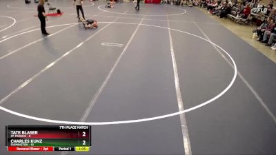 56 lbs Finals (8 Team) - Tate Blaser, St. Francis vs Charles Kunz, Farmington