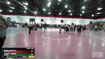 285 lbs Champ. Round 1 - Ryan Castillo, Bishop Amat vs Daniel Torrez, Mayfair