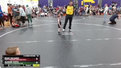 38 lbs Quarterfinal - Isaac Salgado, Mighty Warriors Wrestling Acad vs Gunner Smith, Summerville Takedown Club