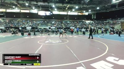 126 lbs Quarterfinal - Keanna Conrad, Blackfoot vs Courtney Hunt, American Falls