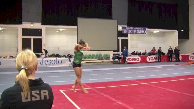 Jade Barbosa 1 Pass Floor Routine (Brazil) - Day 2 Training, Jesolo 2016