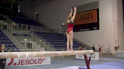 Sydney Johnson-Scharpf Solid On Beam (USA) - Day 2 Training, Jesolo 2016