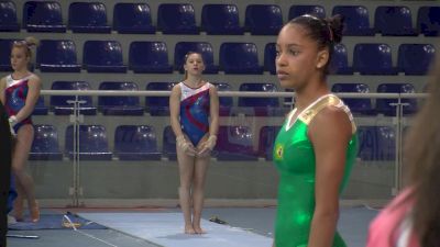 Sydney Johnson-Scharpf Shows Yurchenko Double (USA) - Official Training, Jesolo 2016