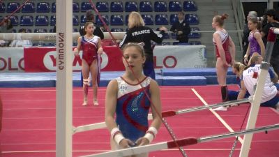 Sydney Johnson-Scharpf Executes Nice Bar Set (USA) - Official Training, Jesolo 2016