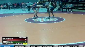 2 - 190 lbs Champ. Round 1 - Odane Dodd, Central (Woodstock) vs Sam Wiebking, Chatham